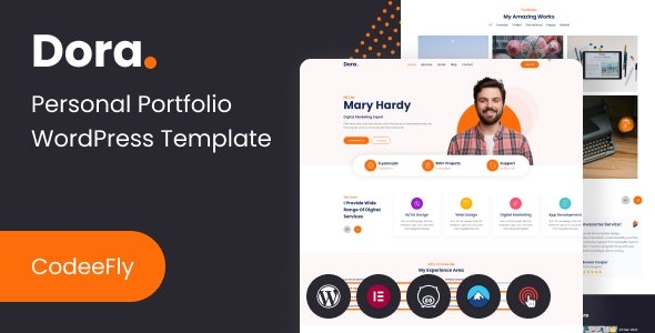 Dora (v1.0.0) Personal Portfolio WordPress Theme