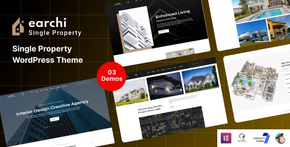 Earchi v1.2.0 – Real Estate & Single Property WordPress Theme
