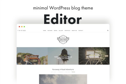Editor v1.6.0 A WordPress Theme for Bloggers