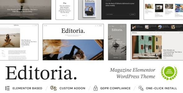 Editoria v1.0.7 Newspaper & Magazine WordPress Theme