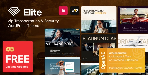 Elite v1.0 Vip Transportation & Security WordPress Theme [Activated]