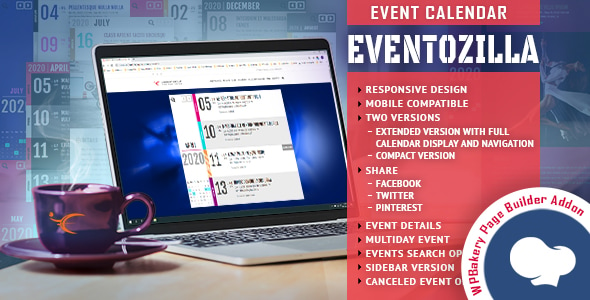EventoZilla – Event Calendar – Addon For WPBakery Page Builder v1.4.0