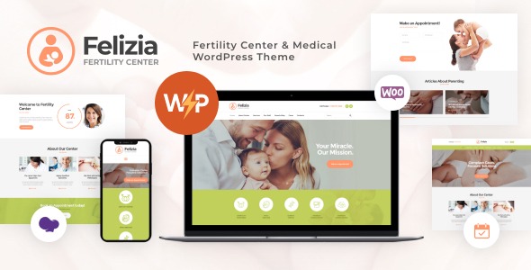 Felizia v1.3.0 Fertility Center & Medical WordPress Theme