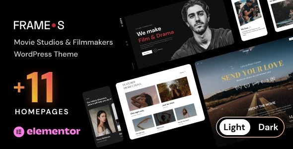 Frames v1.5.2 Movie Studios & Filmmakers WordPress theme