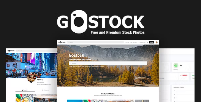 GoStock (v5.6) Free and Premium Stock Photos Script
