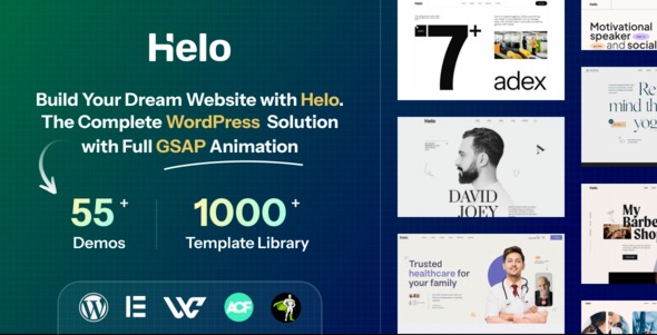 Helo (v1.0.4) Multi-Purpose Elementor WordPress Theme [Activated]