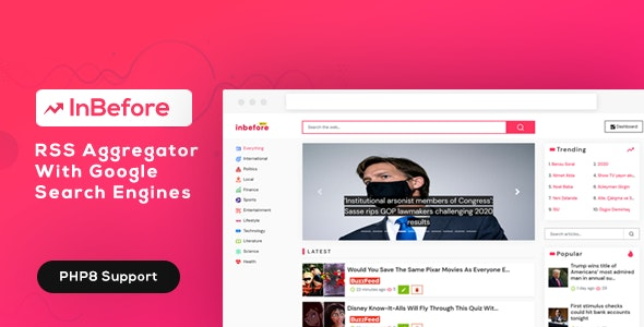 InBefore (v1.0.7) News Aggregator with Search Engine
