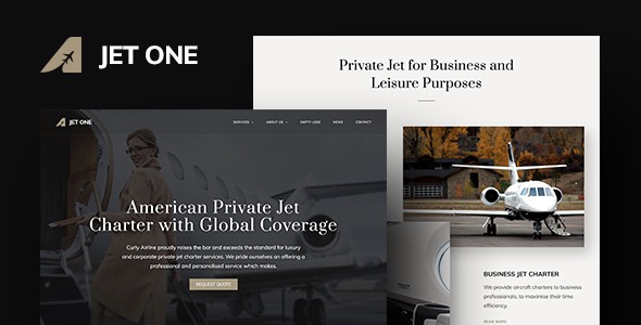 Jet One v1.2.6 Private Airline WordPress Theme