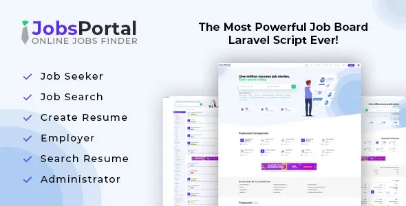 Jobs Portal v4.2 Job Board Laravel Script [Activated]
