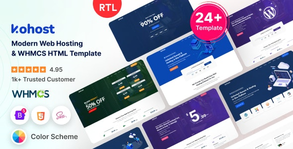 Kohost (v10.0.5) Modern Web Hosting & WHMCS Template