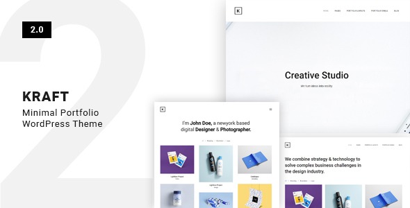Kraft v2.5.3 Minimal Portfolio WordPress Theme