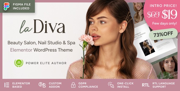 La Diva v1.0.1 Beauty Salon & Spa WordPress Theme