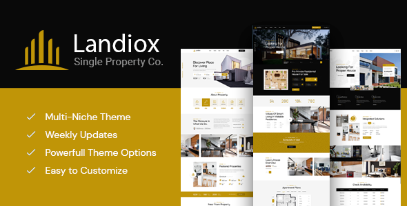 Landiox (v1.0.4) Single Property WordPress Theme