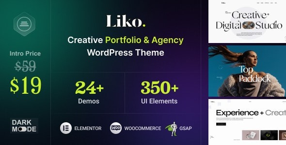 Liko (v1.0.3) Creative Agency & Portfolio WordPress Theme