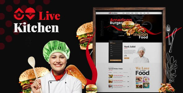 Livekitchen (v2.3) Restaurant Cafe WordPress Theme