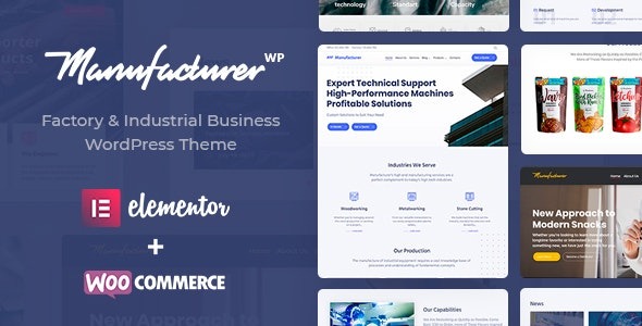 Manufacturer v1.3.13 Factory and Industrial WordPress Theme