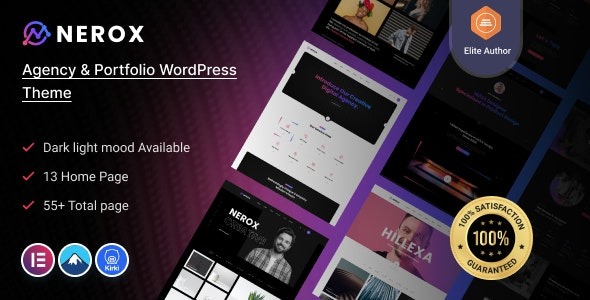 Nerox (v1.0.8) Agency & Portfolio WordPress Theme + RTL