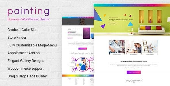 Paint v3.5 Painting Company WordPress Theme