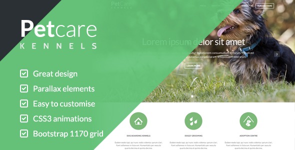PetCare Dog Kennels v1.4.1 WordPress Theme