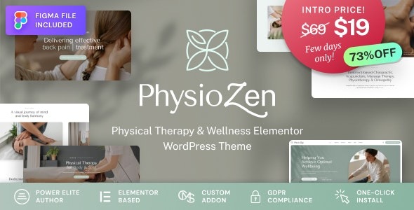 PhysioZen v1.1.0 Chiropractor & Physiotherapy Wellness WordPress Theme