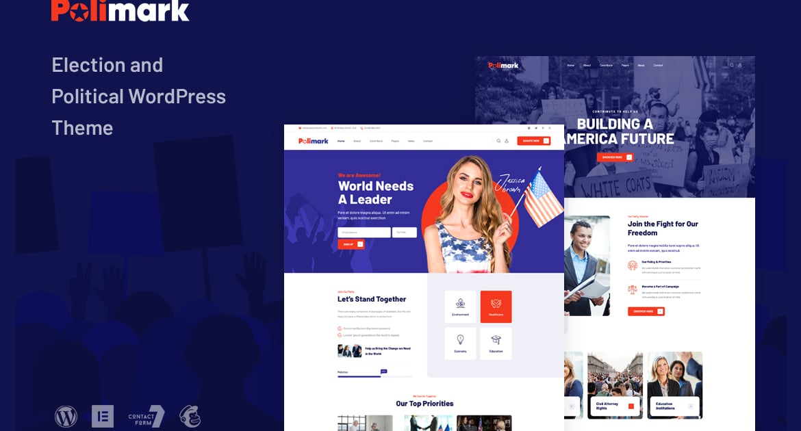 Polimark (v1.0.0) Election & Political WordPress Theme