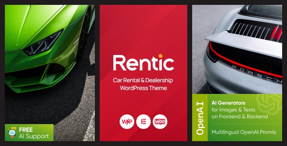 Rentic v1.0 Car Rental & Dealership WordPress Theme