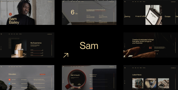 Sam Bailey (v1.0.0) Personal CV/Resume WordPress Theme