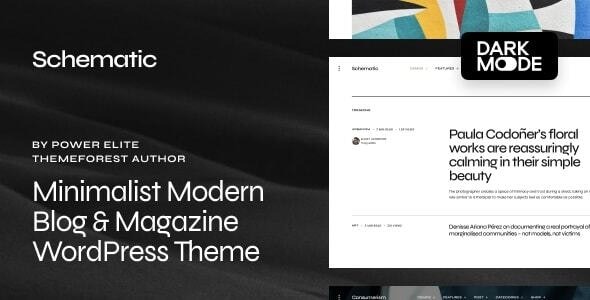 Schematic (v1.0.8) Minimalist Blog & Magazine WordPress Theme