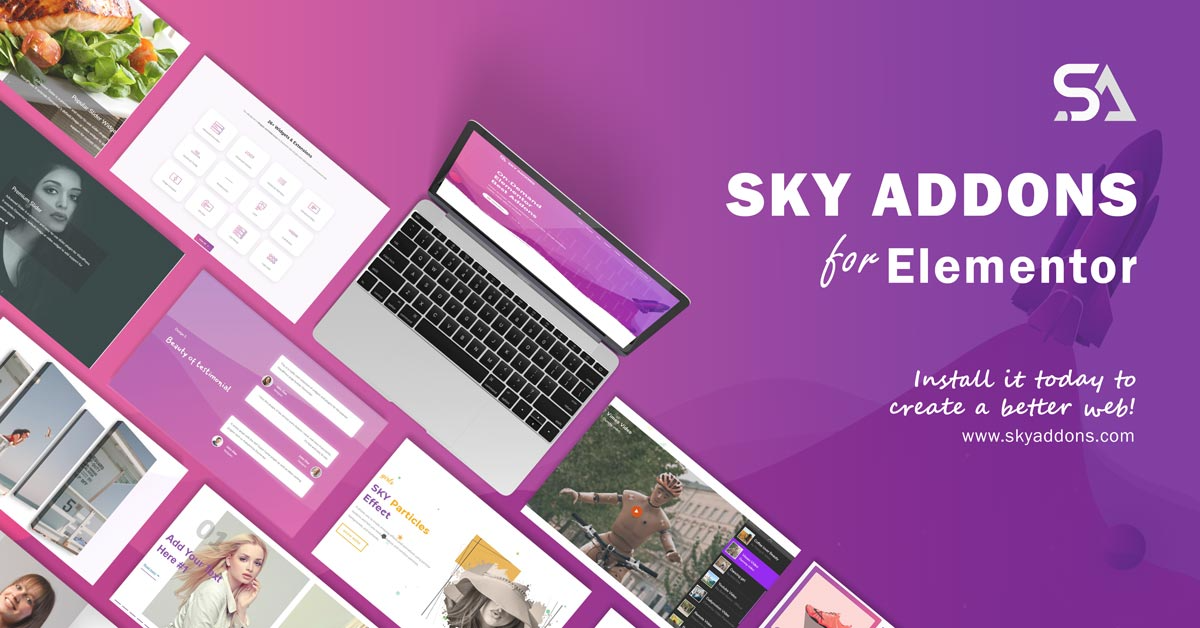 Sky Addons PRO (v2.1.1) for Elementor Page Builder WordPress Plugin [Activated]