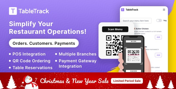 TableTrack v1.0.7 The Complete SaaS Restaurant Management Solution [Activated]