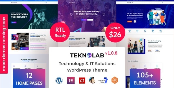 Teknolab (v1.1.3) Technology & IT Solutions WordPress Theme