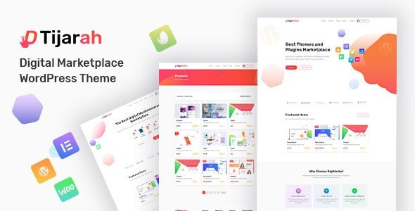Tijarah v1.4.0 Digital Marketplace WooCommerce Theme (Activated)