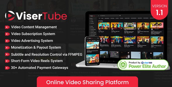 ViserTube v1.3 Online Video Sharing Platform [Activated]