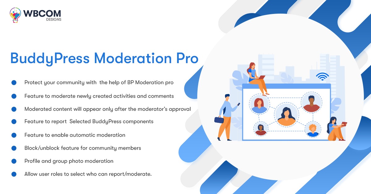 Wbcom Designs – BuddyPress Moderation Pro v3.7.1 [Activated]