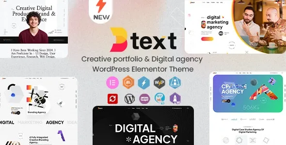 Btext (v1.0.3) Creative Portfolio & Digital Agency WordPress Elementor Theme