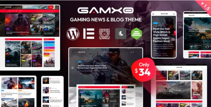 Gamxo (v2.0.3) WordPress Gaming News & Blog Theme
