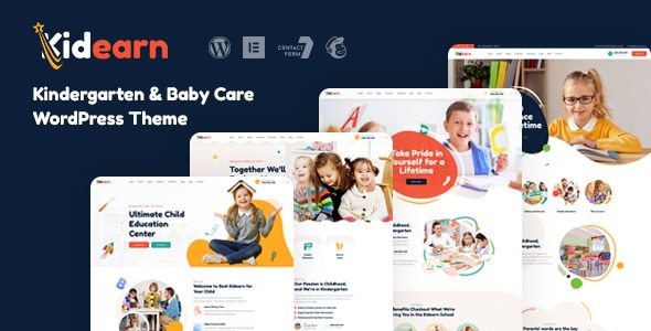 Kidearn v1.1.0 Kindergarten & Baby Care WordPress Theme