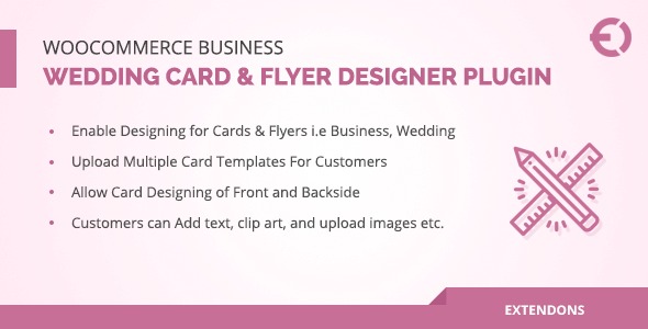 WooCommerce Business, Wedding Card & Flyer Designer Plugin v1.0.6
