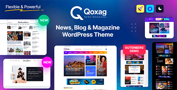 Qoxag (v2.0.9) WordPress News Magazine Theme