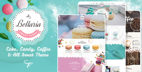Bellaria (v1.1.9) a Delicious Cakes and Bakery WordPress Theme