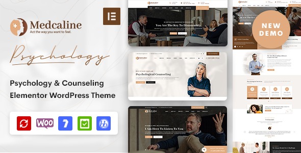 Medcaline v3.0 Psychology & Counseling WordPress Theme