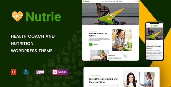 Nutrie v1.0.9 Health Coach and Nutrition WordPress Theme