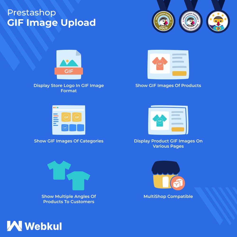 PrestaShop GIF Image – Add GIF Image for Products and Store Logo v4.1.3