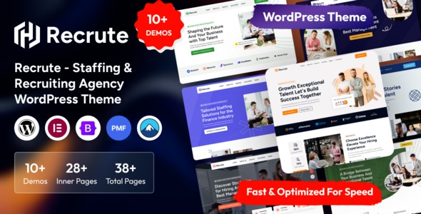 Recrute v1.0.0 – Staffing & Recruiting Agency WordPress Theme