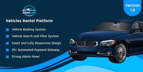 RentLab v2.0 Vehicles Rental Platform [Activated]