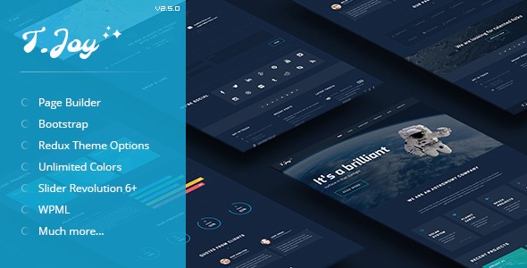 T.Joy v2.5.0 Astronomy WordPress Theme