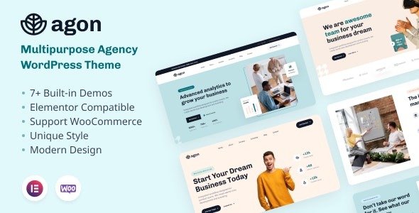 Agon (v1.0.6) Multipurpose Agency WordPress Theme