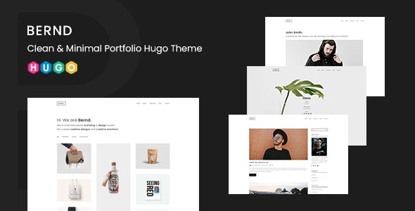 Bernd (v3.0.3) Clean & Minimal Portfolio Hugo Theme