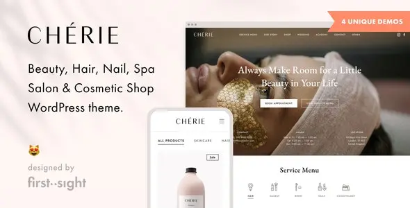 Chérie v5.0 Beauty Salon WordPress Theme