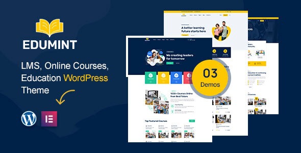 Edumint (v1.0.4) LMS, Online Courses, Education WordPress